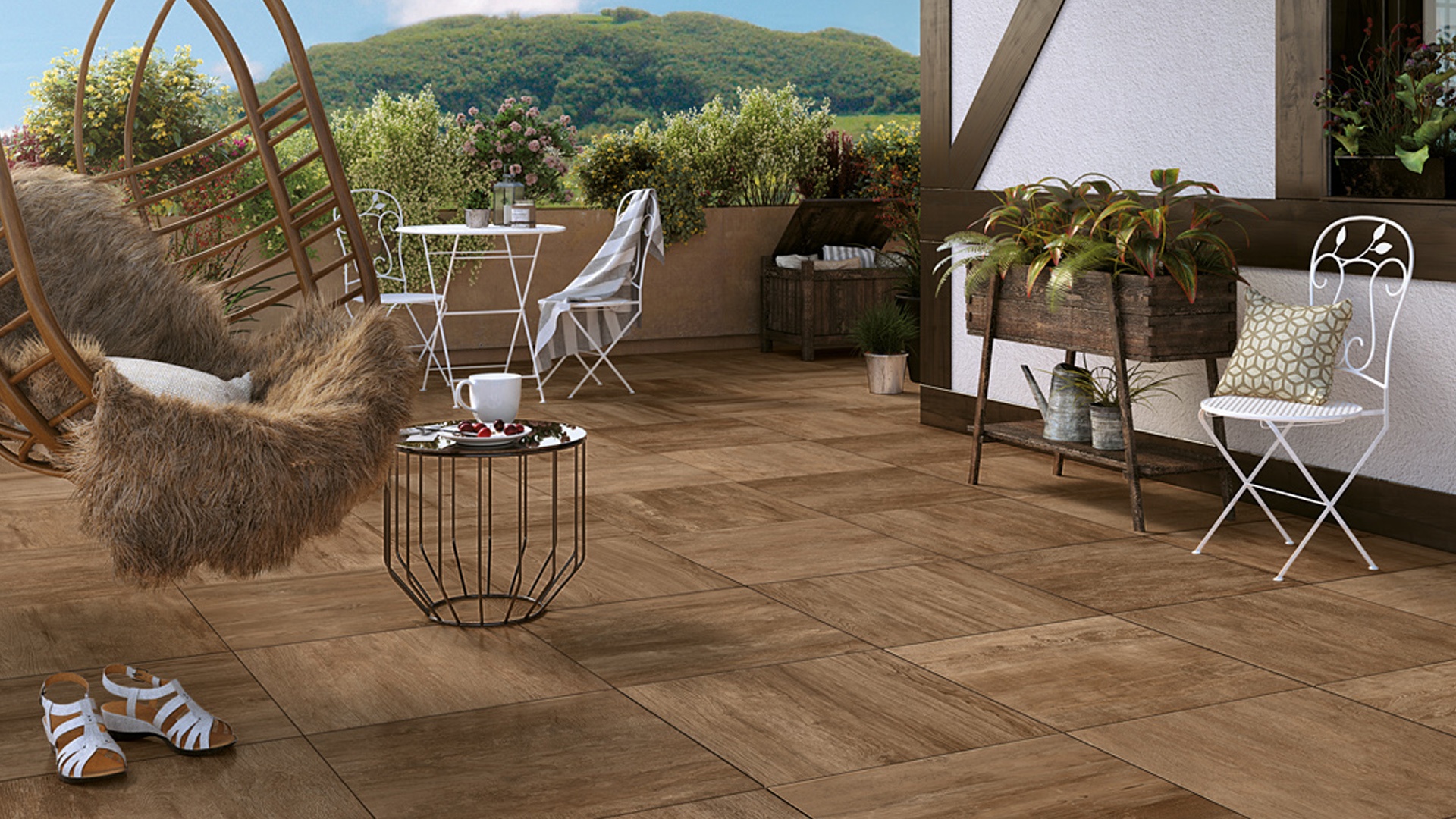 Wood Effect Outdoor Tiles Lever